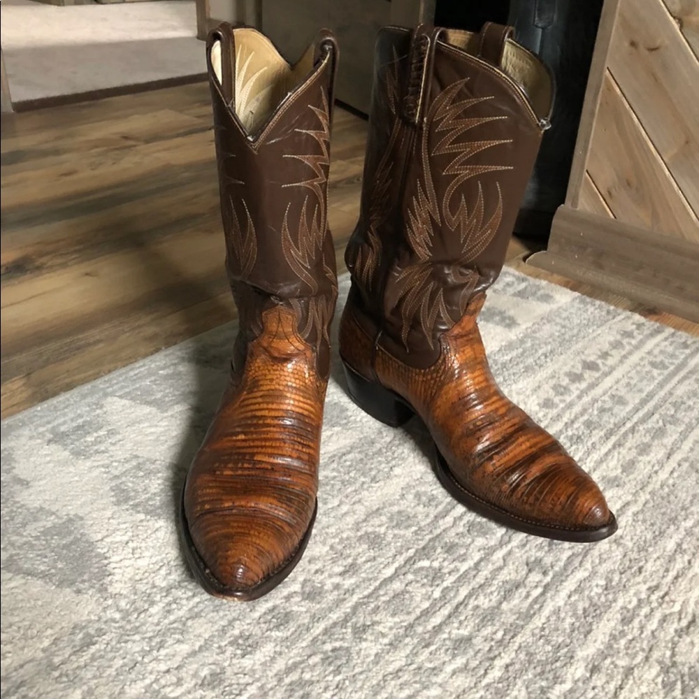 Vintage Dan post lizard cowboy boots